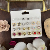 Vriksham 12 Pairs Combo Earrings Set-G17747